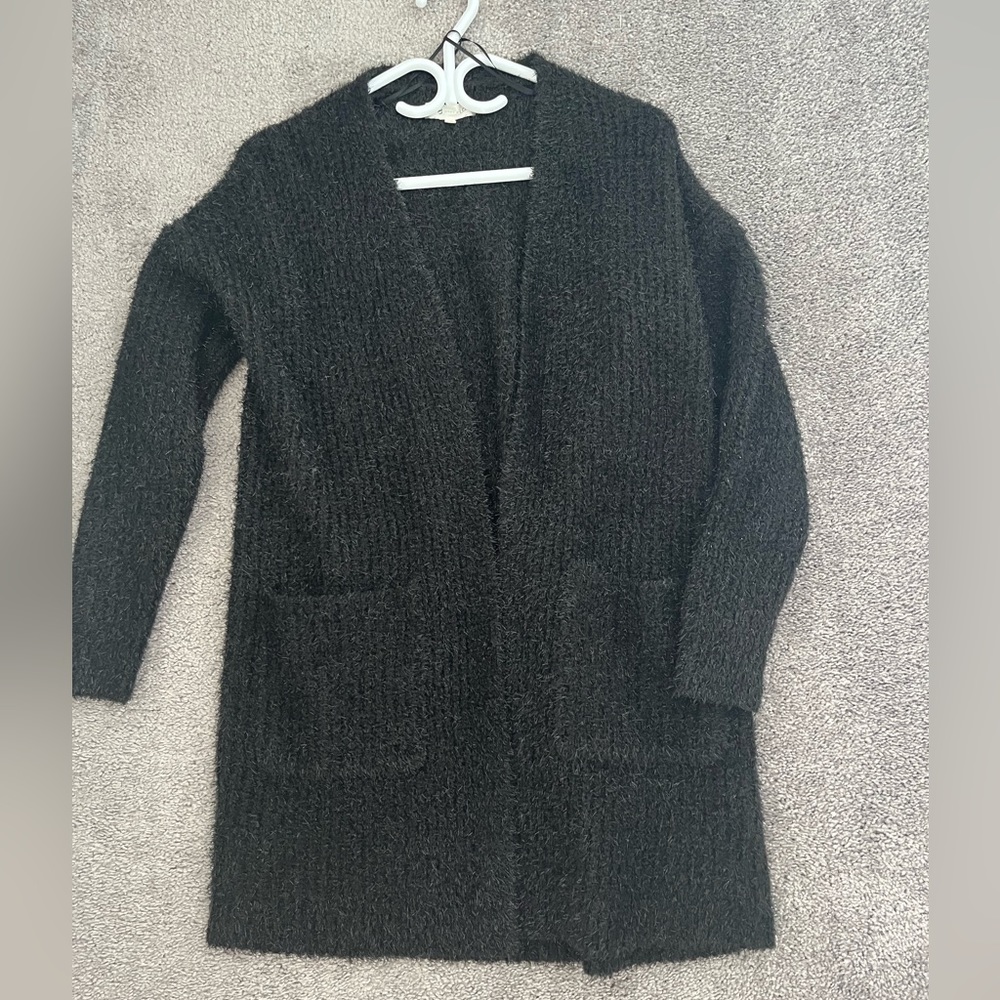 LOFT sparkly black cardigan